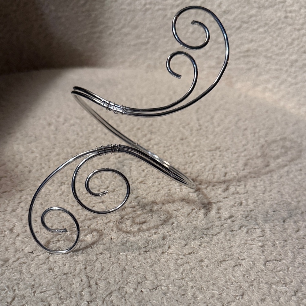 Swirl Wire Cuff Bracelet
